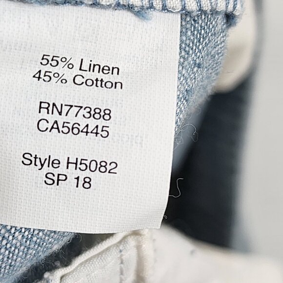 J Crew Pants Men 32x32 Blue Driggs Linen Blend Joggers - Picture 9 of 9